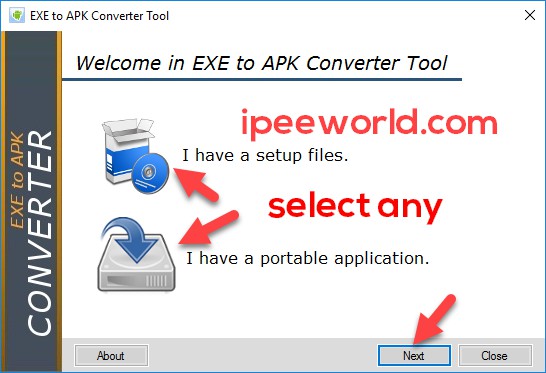 Exe to apk file converter android